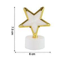 A single star-shaped LED light with dimensions of 7.5 cm height and 6 cm width indicated.