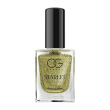 Starlet Sunshine Gold glitter nail polish enhancing festive look