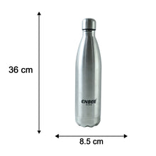 Vacuum insulated steel bottle with sleek look