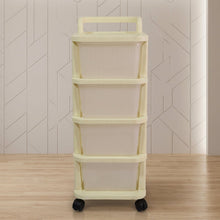 4 drawer utility cart on wheels for easy movement