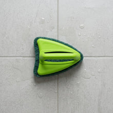 Bathroom Brush with abrasive scrubber for superior tile cleaning