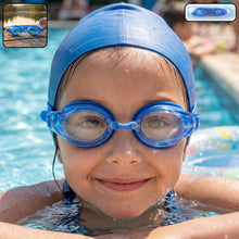 Kids professional swimming goggles with anti-fog coating and adjustable strap