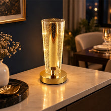 Crystal Table Lamp – Sparkle Design with Golden Base LED