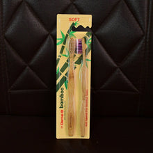 Women Bamboo Toothbrush Set Soft Bristles Eco Friendly Biodegradable (2 Pc)