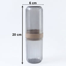 Easy carry foldable travel toothbrush cup design