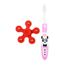 Complete kids toothbrush and spinner toy set for fun brushing