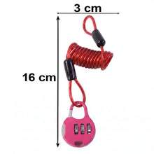 Coiled wire lock stretch view
