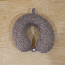 Everyday grey neck pillow for planes, buses and desks