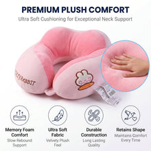 Portable U shaped pillow with soft two tone cover