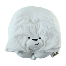 Hooded pillow wearing view