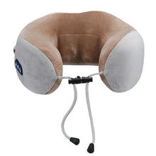 Detailed features of the neck massager showing vibration controls