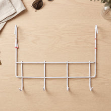 Over the Door Metal Hook Rack – Space Saving 4 Hook Organizer