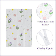 Dustproof washing machine cover shielding top load washer from dirt