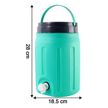 Close-up of the secure cap and sturdy handle, highlighting the quality finish of the water jug.