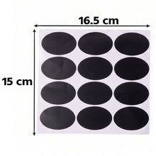 Erasable chalkboard stickers for spice jars and storage
