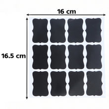 Erasable chalkboard stickers for spice jars and storage