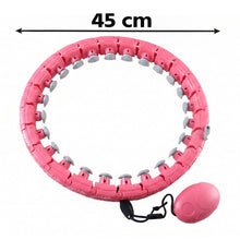 Smart fitness hula ring with adjustable links for exercise