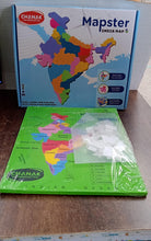 Kids playing with India Map Puzzle to learn states and capitals