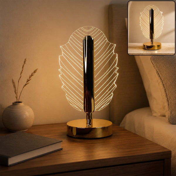 Leaf Shape Crystal Table Lamp with elegant design
