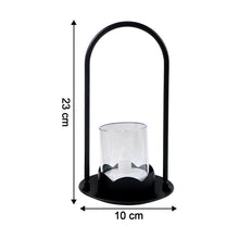 Wind light style flameless LED candle showing warm flickering light