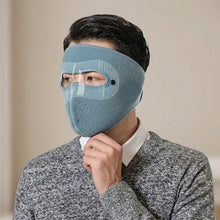 Dust protection face cover with clear visibility eye shield