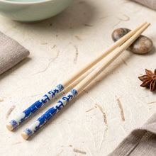Bamboo chopsticks front view