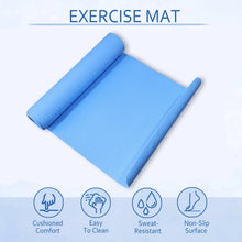 Textured surface on yoga mat ensuring safety during indoor exercise