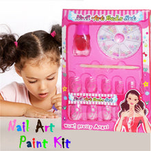 Overhead shot of the Gamevana nail art studio set, highlighting its contents.