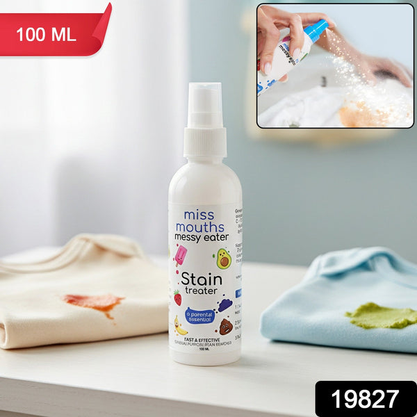 Instant Stain Remover Spray Mess & Food Stain Cleaning Solution 100ml - (1 Pc)
