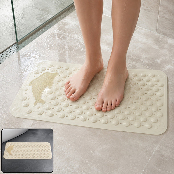Anti Slip Bath Mat with Strong Suction for Bathroom Safety