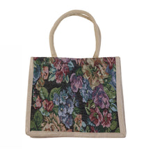 Elegant floral print tote bag showcasing durability and style