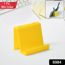 Smart foldable plastic phone holder for desk in black color