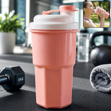 Sports Water Bottle 400ml Leakproof Flip Lid Shaker Tumbler for Gym () front view for daily kitchen use
