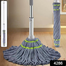 Twist mop rotating 360 degrees for easy cleaning on tile and hardwood floors
