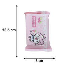 Size reference image of child-friendly wet wipes pack