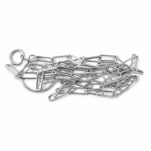Luggage lock chain on white background showing size and finish