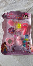 Close-up of the Aditi kids makeup vanity toy in a cheerful multicolour design.