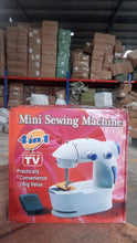 Image showcasing the XcelCraft mini sewing machine's easy bobbin rewinding feature.