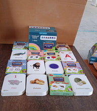 Flashcard set including fruits and vegetables cards for toddlers