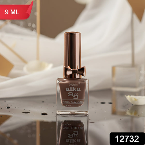 Close-up of high gloss nail polish application with smooth finish