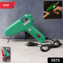 Indo Glow Hot Melt Glue Gun with a glue stick loaded, ready for use.