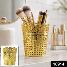 Makeup Brush Holder Metal Mesh Desk Organizer Stand for Vanity (1 Pc)