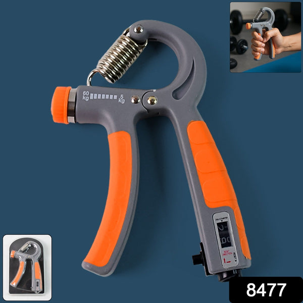 Close-up of resistance hand grip strengthener adjustable from 5kg to 60kg