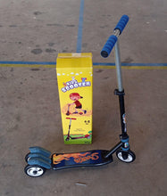 A diagram illustrating the specific length, width, and height dimensions of the scooter.