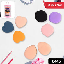 Close-up of multicolor Mini Finger Makeup Powder Puffs showing soft texture