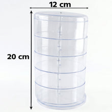 360 degree rotating jewellery organizer for tidy accessory storage