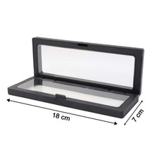 Transparent display box 18x7cm side view India