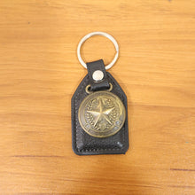 Durable leather finish decorative keychain for car and home keys