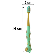Close-up image of kids toothbrush and animal whistle toy promoting fun oral care