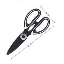 Diagram illustrating the dimensions and size of the  Multi-Function Kitchen Scissor.